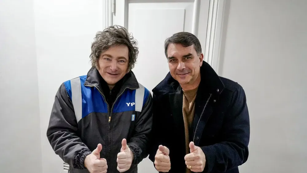 milei y f bolsonaro