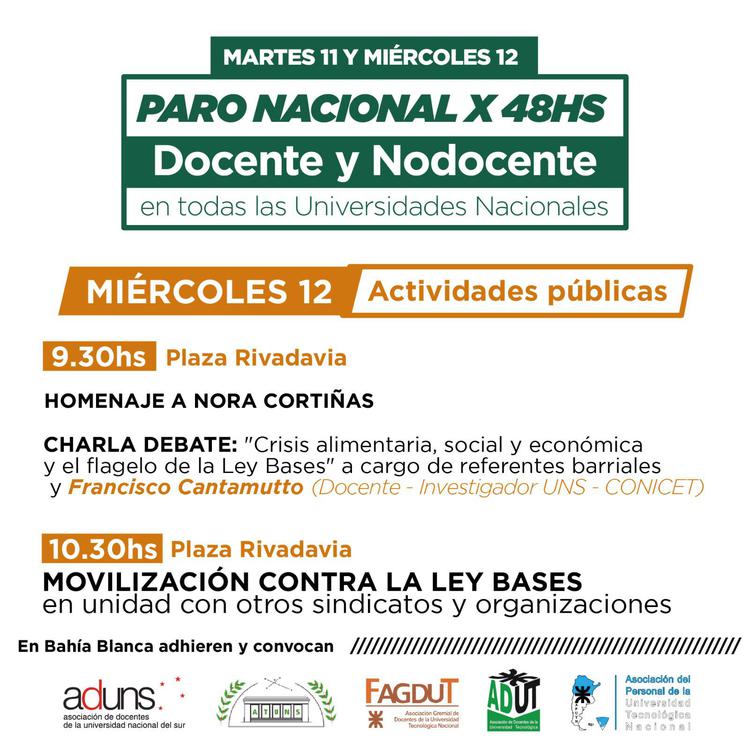 Paro nacional docente 2